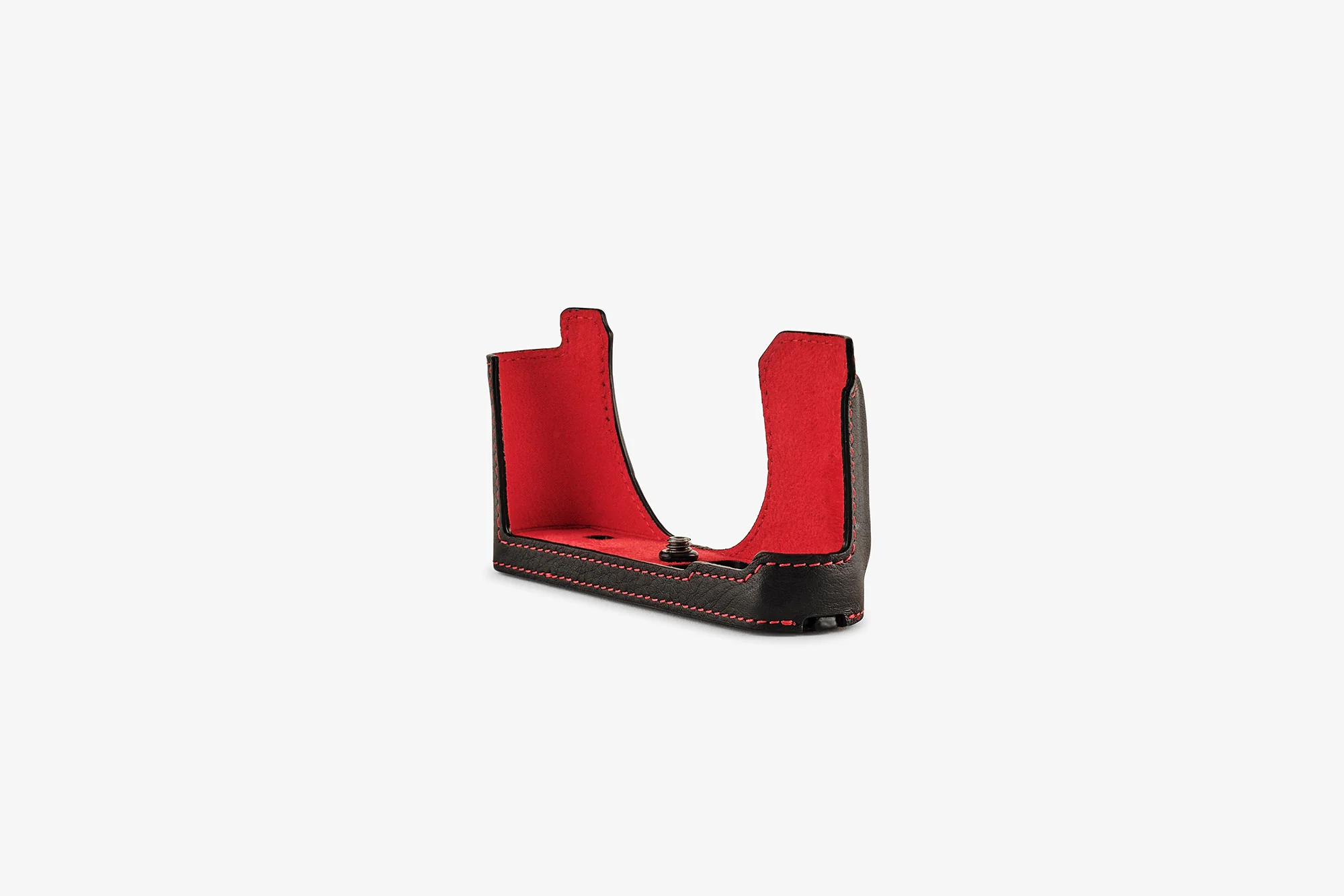 Leica 라이카 D-Lux 8 Half Case black/red stitching